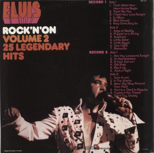 Elvis Presley Rock 'n' On Volume 2 2-LP vinyl record set (Double LP Album) Australian ELV2LRO718839