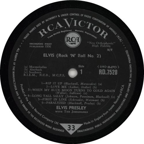 Elvis Presley Rock 'n' Roll No. 2 - 1st - EX vinyl LP album (LP record) UK ELVLPRO758664