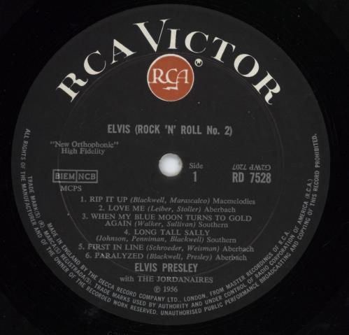 Elvis Presley Rock 'n' Roll No. 2 - 2nd vinyl LP album (LP record) UK ELVLPRO518015