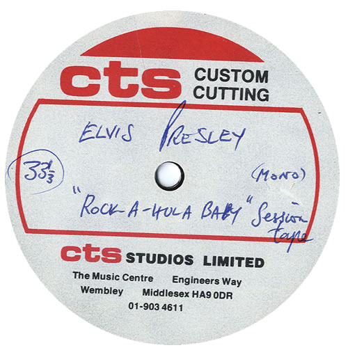 Elvis Presley Rock-A-Hula Baby / Soldier Boy Sessions acetate UK ELVATRO551261