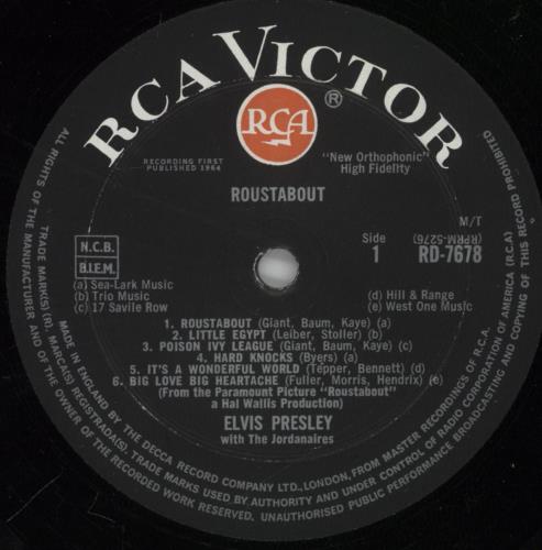 Elvis Presley Roustabout - 1st - EX vinyl LP album (LP record) UK ELVLPRO369633