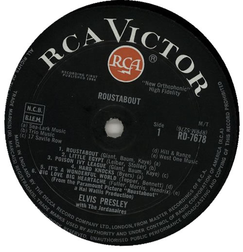 Elvis Presley Roustabout - 1st - VG vinyl LP album (LP record) UK ELVLPRO584729