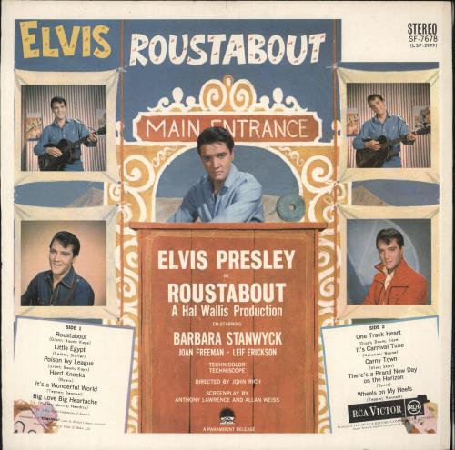 Elvis Presley Roustabout - 1st vinyl LP album (LP record) UK ELVLPRO131588