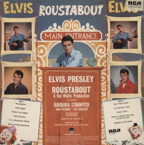 Elvis Presley Roustabout vinyl LP album (LP record) UK ELVLPRO887654