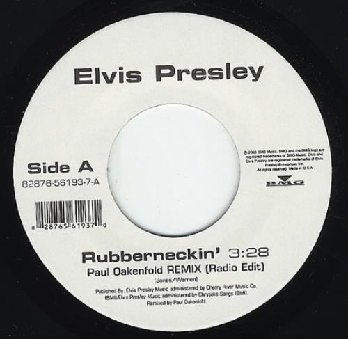 Elvis Presley Rubberneckin' - Jukebox Issue 7" vinyl single (7 inch record / 45) US ELV07RU272409