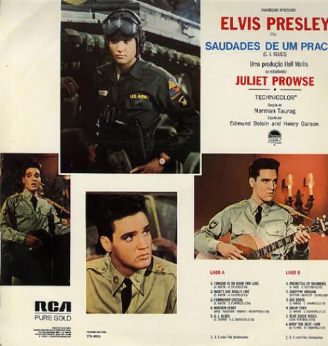 Elvis Presley Saudades De Um Pracinha - G.I. Blues vinyl LP album (LP record) Brazilian ELVLPSA347855