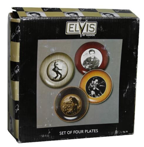 Elvis Presley Set Of 4 Plates memorabilia UK ELVMMSE467250