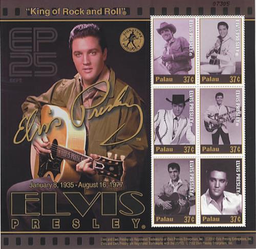 Elvis Presley Set Of Commemorative Stamps memorabilia Palau ELVMMSE354605