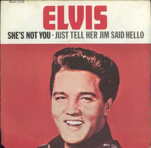 Elvis Presley She's Not You - solid 7" vinyl single (7 inch record / 45) UK ELV07SH777716