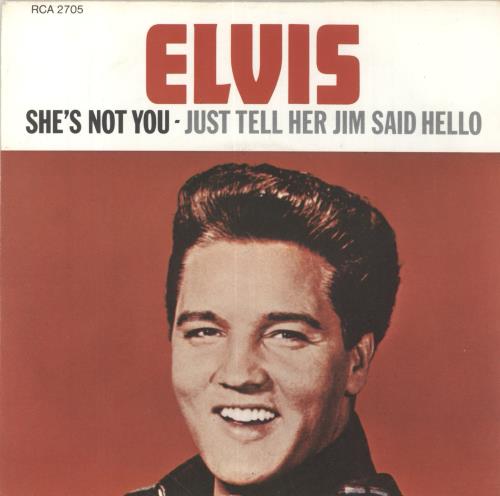 Elvis Presley She's Not You - Wide 7" vinyl single (7 inch record / 45) Canadian ELV07SH44356