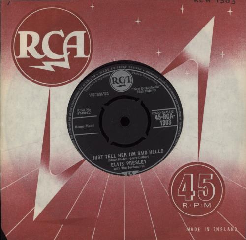 Elvis Presley She's Not You 7" vinyl single (7 inch record / 45) UK ELV07SH890519