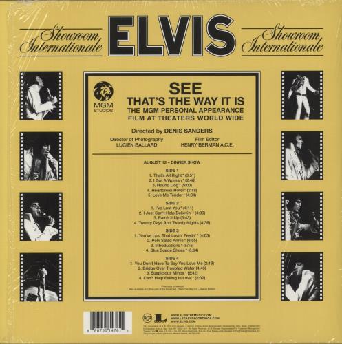 Elvis Presley Showroom Internationale - 180gm - Shrinkwrap 2-LP vinyl record set (Double LP Album) US ELV2LSH876255