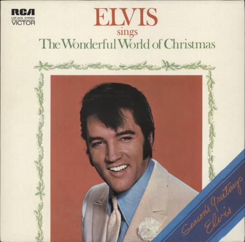 Elvis Presley Sings The Wonderful World Of Christmas vinyl LP album (LP record) German ELVLPSI877985