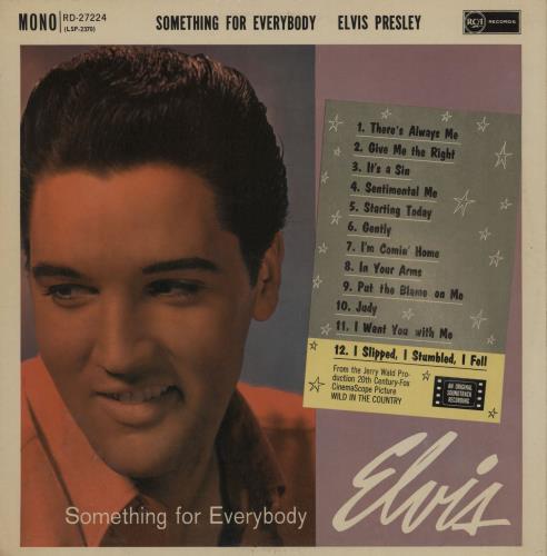Elvis Presley Something For Everybody - 1st - EX vinyl LP album (LP record) UK ELVLPSO758505