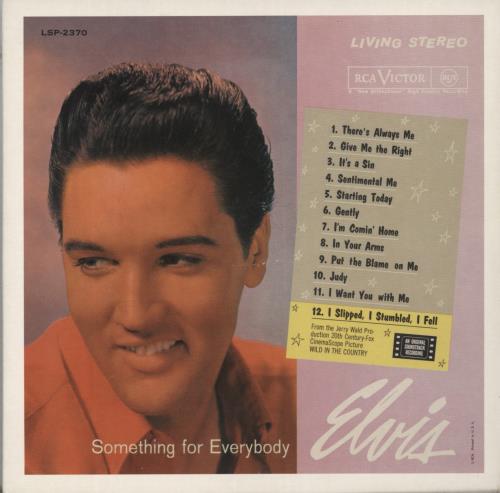 Elvis Presley Something For Everybody 2 CD album set (Double CD) Danish ELV2CSO884981