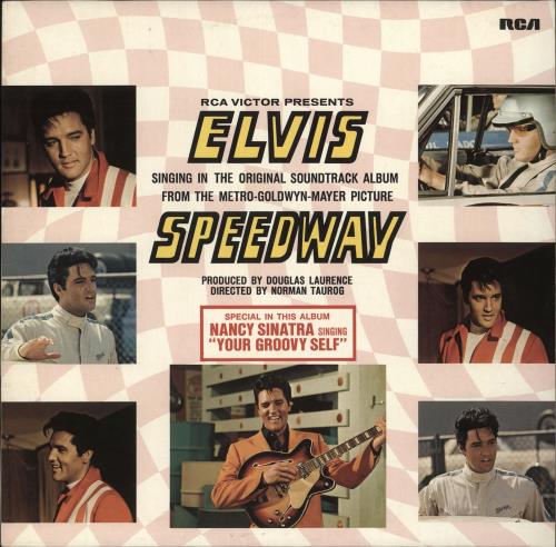 Elvis Presley Speedway - Orange label vinyl LP album (LP record) German ELVLPSP715376