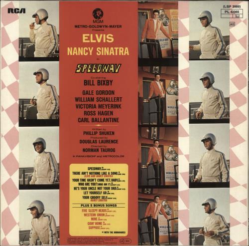 Elvis Presley Speedway - Orange label vinyl LP album (LP record) German ELVLPSP715376