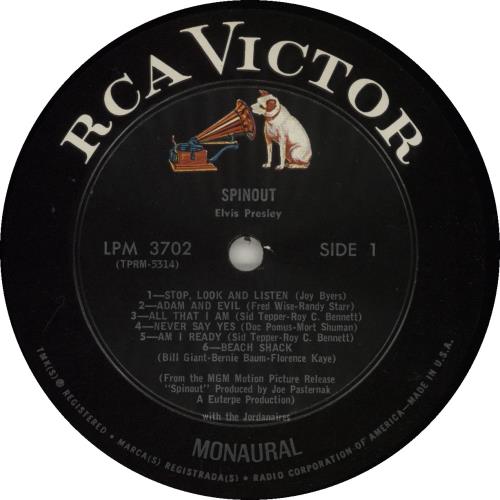 Elvis Presley Spinout - 1st - Mono vinyl LP album (LP record) US ELVLPSP685262