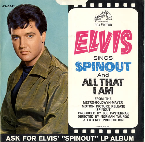 Elvis Presley Spinout 7" vinyl single (7 inch record / 45) US ELV07SP563106