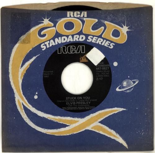 Elvis Presley Stuck On You 7" vinyl single (7 inch record / 45) US ELV07ST705283