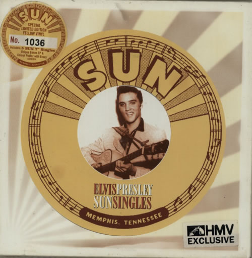 Elvis Presley Sun Singles 7" single box set UK ELV7XSU586852