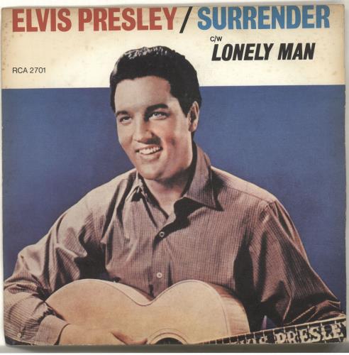 Elvis Presley Surrender - EX 7" vinyl single (7 inch record / 45) UK ELV07SU703542