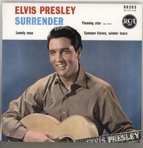 Elvis Presley Surrender EP 7" vinyl single (7 inch record / 45) French ELV07SU741055