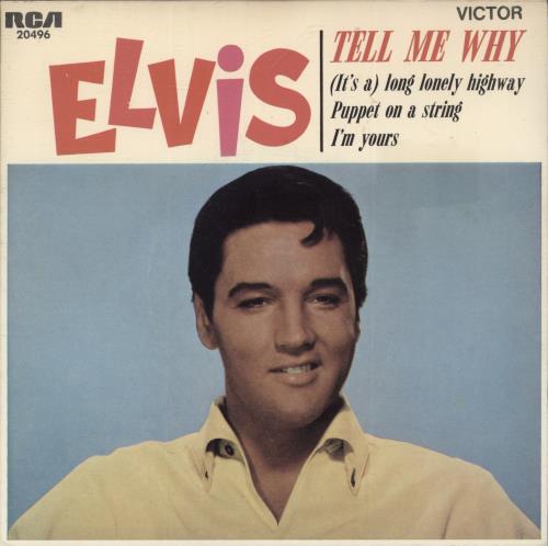 Elvis Presley Tell Me Why 7" vinyl single (7 inch record / 45) Australian ELV07TE887474