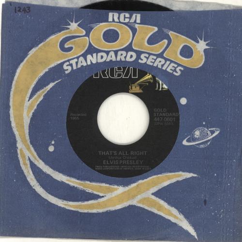 Elvis Presley That's All Right 7" vinyl single (7 inch record / 45) US ELV07TH693987