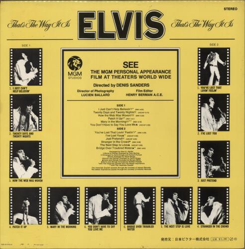 Elvis Presley That's The Way It Is - 1st vinyl LP album (LP record) Japanese ELVLPTH310308