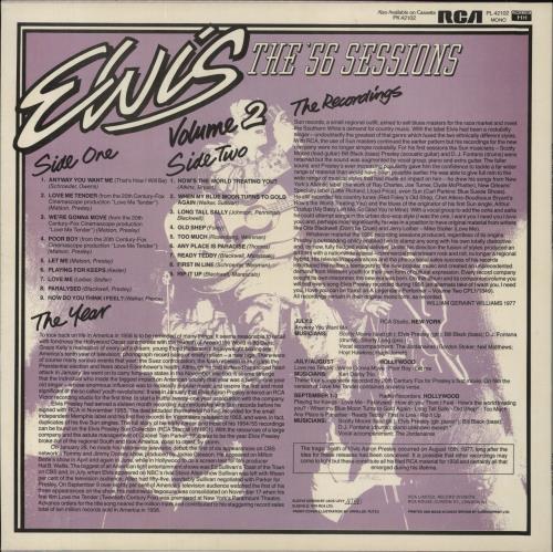 Elvis Presley The '56 Sessions Volume 2 vinyl LP album (LP record) UK ELVLPTH373145
