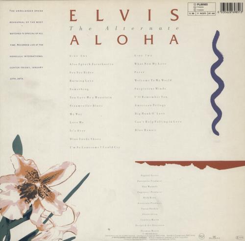 Elvis Presley The Alternate Aloha vinyl LP album (LP record) UK ELVLPTH370948