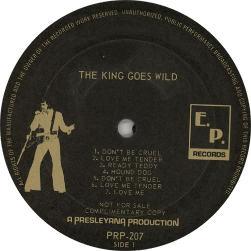 Elvis Presley The King Goes Wild vinyl LP album (LP record) Canadian ELVLPTH641609