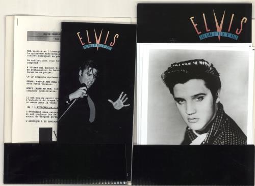 Elvis Presley The King Of Rock N Roll + Press Kit CD Album Box Set UK ELVDXTH692060