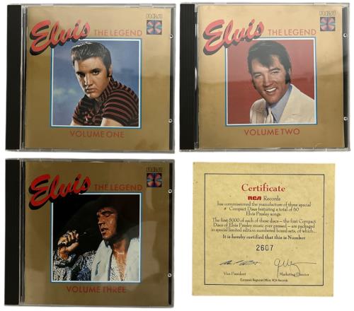 Elvis Presley The Legend First Edition + Certificate - EX 3-CD album set (Triple CD) German ELV3CTH866134