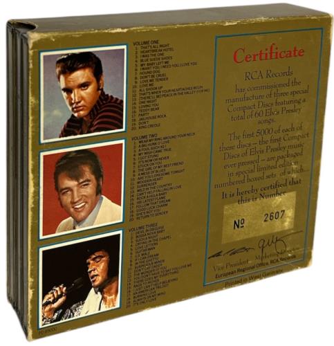 Elvis Presley The Legend First Edition + Certificate - EX 3-CD album set (Triple CD) German ELV3CTH866134
