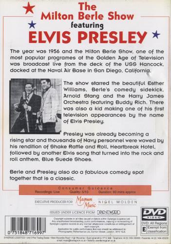 Elvis Presley The Milton Berle Show DVD UK ELVDDTH587469