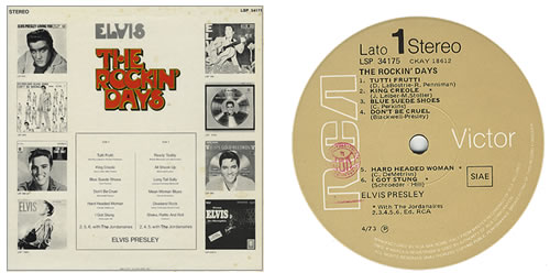Elvis Presley The Rockin' Days - 2nd vinyl LP album (LP record) Italian ELVLPTH370919