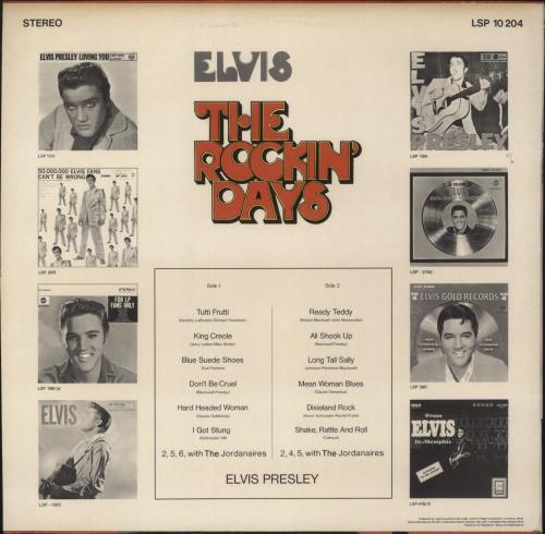 Elvis Presley The Rockin' Days vinyl LP album (LP record) Dutch ELVLPTH888764
