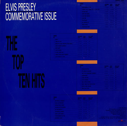 Elvis Presley The Top Ten Hits 2-LP vinyl record set (Double LP Album) Korean ELV2LTH467152
