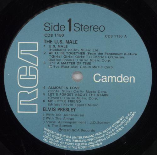 Elvis Presley The U.S. Male vinyl LP album (LP record) UK ELVLPTH238699