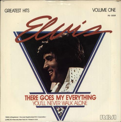 Elvis Presley There Goes My Everything 7" vinyl single (7 inch record / 45) US ELV07TH718259