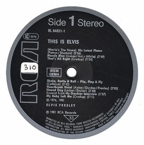 Elvis Presley This Is Elvis 2-LP vinyl record set (Double LP Album) German ELV2LTH368869
