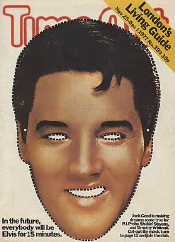 Elvis Presley Time Out No.399 magazine UK ELVMATI341306