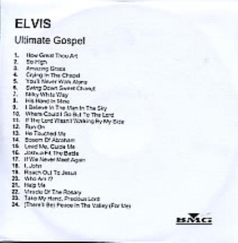 Elvis Presley Ultimate Gospel CD-R acetate UK ELVCRUL280987