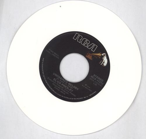 Elvis Presley Unchained Melody - White Vinyl 7" vinyl single (7 inch record / 45) Canadian ELV07UN702156