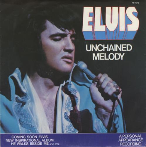 Elvis Presley Unchained Melody 7" vinyl single (7 inch record / 45) US ELV07UN402560