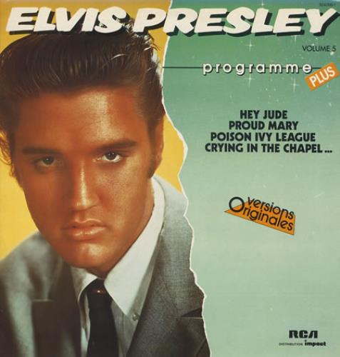 Elvis Presley Volume 5 vinyl LP album (LP record) French ELVLPVO369005