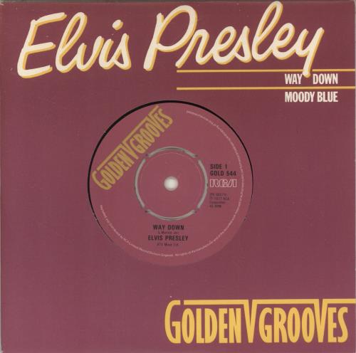 Elvis Presley Way Down 7" vinyl single (7 inch record / 45) UK ELV07WA888549