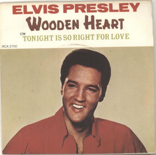 Elvis Presley Wooden Heart - 4pr 7" vinyl single (7 inch record / 45) UK ELV07WO585171
